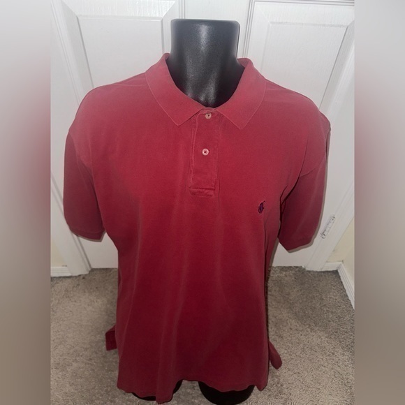 Ralph Lauren Other - Men’s pre own as is red Ralph Lauren polo cotton shirt size XL